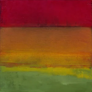 Between Two Fires 2, oil on panel, 30 x 30 inches (76 x 76 cm), 2026