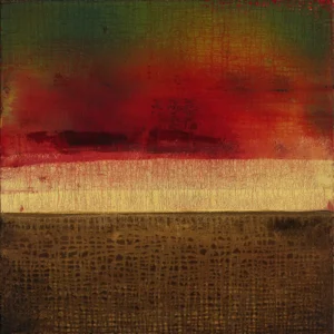 Between Two Fires, oil on canvas, 30 x 30 inches (76 x 76 cm), 2026