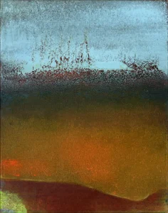 Elegy for Peter (Brook), oil on canvas, 14 x 11 inches (35.5 x 28 cm), 2022
