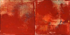 Fragments of The Heart 2, Diptych, oil on canvas, 10 x 20 inches (25 x 50 cm), 2019