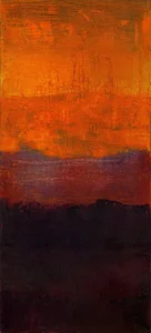 Hallaj, oil on canvas, 50 x 21.5 inches (127 x 53 cm), 2022