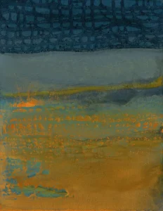 Bateau ivre 2, oil on paper, 13.8 x 10.8 inches, (35 x 27 cm), 2026