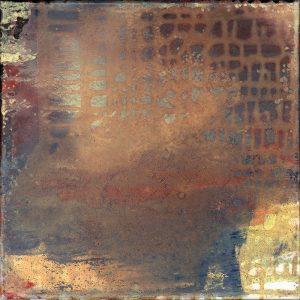 Night Poem Desert oil on canvas 10 x 10 inches 25 x 25 cm 2019