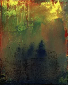 Night Train, oil on canvas, 10 x 8 inches (25 x 20 cm), 2023