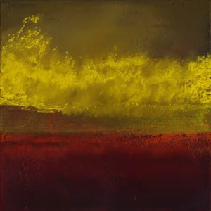 Of Fires to Come, oil on canvas, 30 x 30 inches (76 x 76 cm), 2026