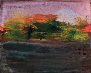 Poet's Moonrise, oil on canvas, 8 x 10 inches (22 x 25 cm), 2023