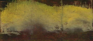 Resurrection (for Gustav Mahler), triptych, oil on canvas, 40 x 90 inches (102 x 229 cm), 2024