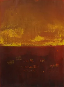 Rubedo, oil on paper, 29 x 21.25 inches (74 x 54 cm), 2026