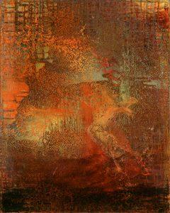 Rumi/Shams, oil on panel, 20 x 16 inches (51 x 41 cm), 2021