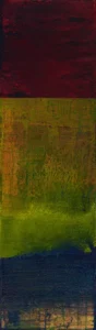 Silk Road, oil on canvas mounted on panel, 33.5 X 10 inches (85 x 25 cm), 2024