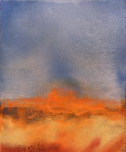 Simorgh Descending X, oil on canvas, 72 x 60 inches (183 x 152 cm), 2019