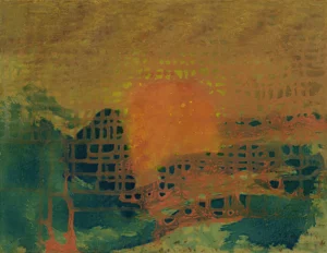 The Hermit 12, oil on paper, 10.8 x 13.8 inches, (27 x 35 cm), 2026