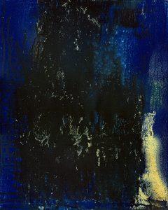 The Poet in Moonlight 2, acrylic on canvas, 20 x 16 inches (51 x 41 cm), 2021